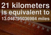 21 km to miles? https://en.wikipedia.org/wiki/Measurement#:~:text=Measurement%20is%20the%20quantification%20of,with%20other%20objects%20or%20events.&text=The%20science%20of%20measurement%20is,a%20known%20or%20standard%20quantity.